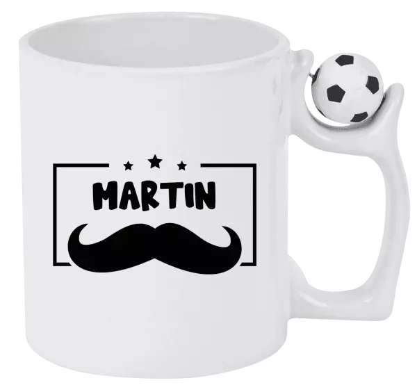 Hrnek Knírek se jménem