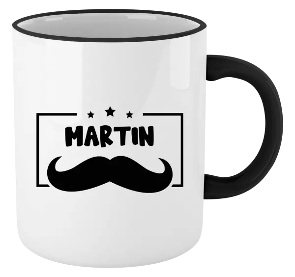 Hrnek Knírek se jménem