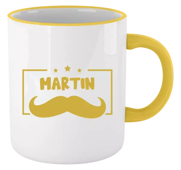 Hrnek Knírek se jménem