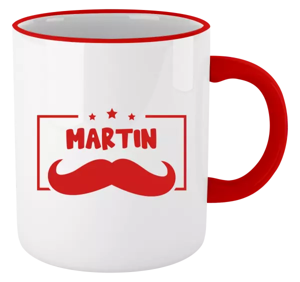 Hrnek Knírek se jménem