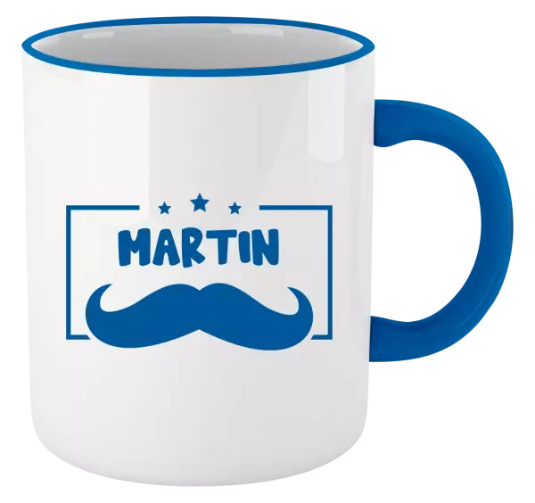 Hrnek Knírek se jménem