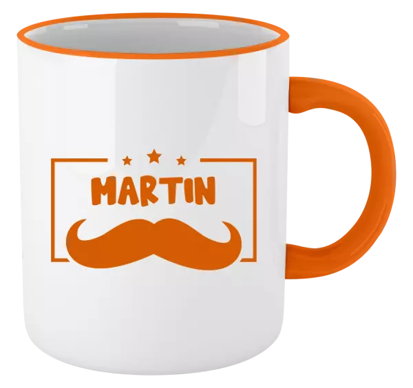 Hrnek Knírek se jménem