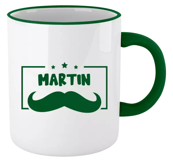 Hrnek Knírek se jménem