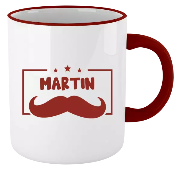 Hrnek Knírek se jménem