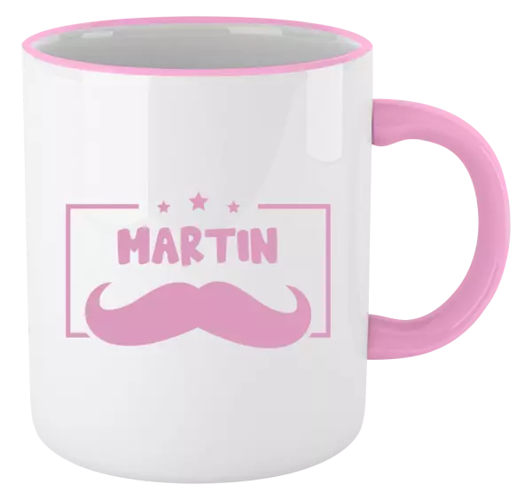 Hrnek Knírek se jménem