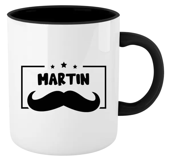 Hrnek Knírek se jménem