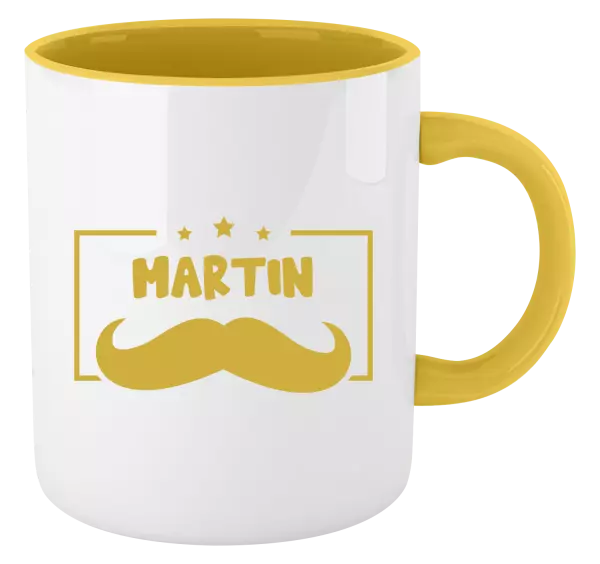 Hrnek Knírek se jménem