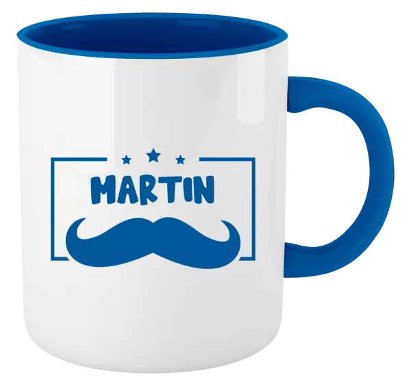 Hrnek Knírek se jménem