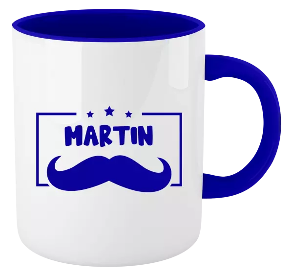 Hrnek Knírek se jménem