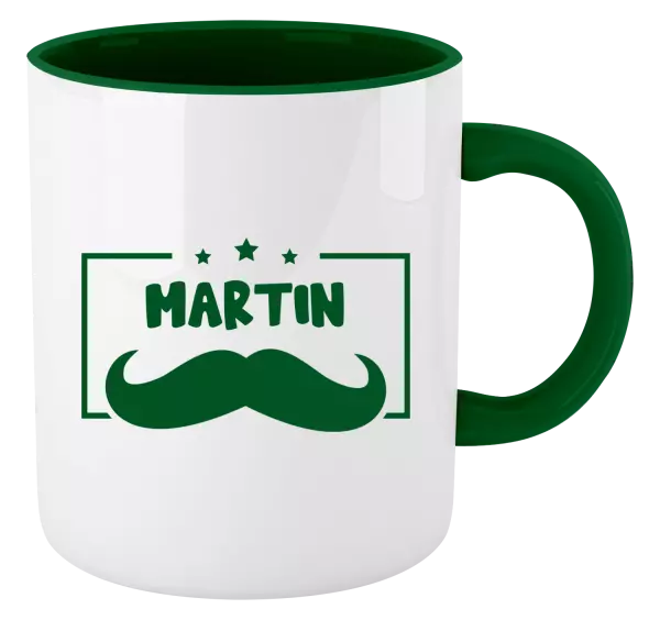 Hrnek Knírek se jménem