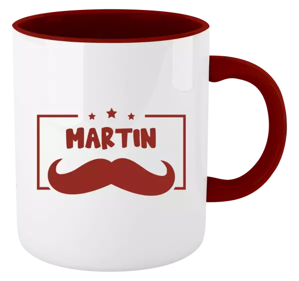 Hrnek Knírek se jménem