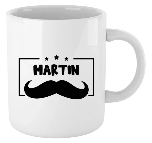 Hrnek Knírek se jménem