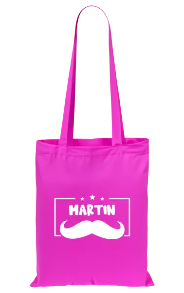 Látková taška Knírek se jménem