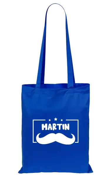 Látková taška Knírek se jménem