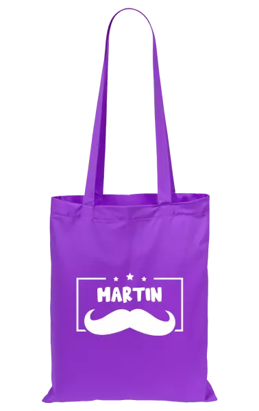 Látková taška Knírek se jménem