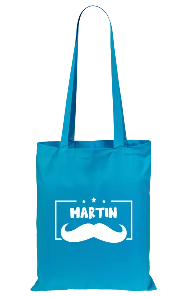 Látková taška Knírek se jménem