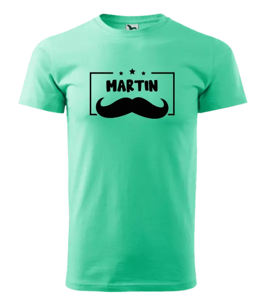 Pánské tričko Knírek se jménem