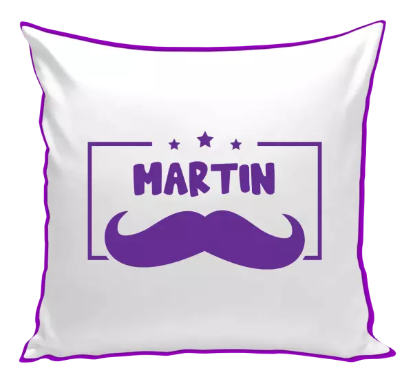 Polštář Knírek se jménem