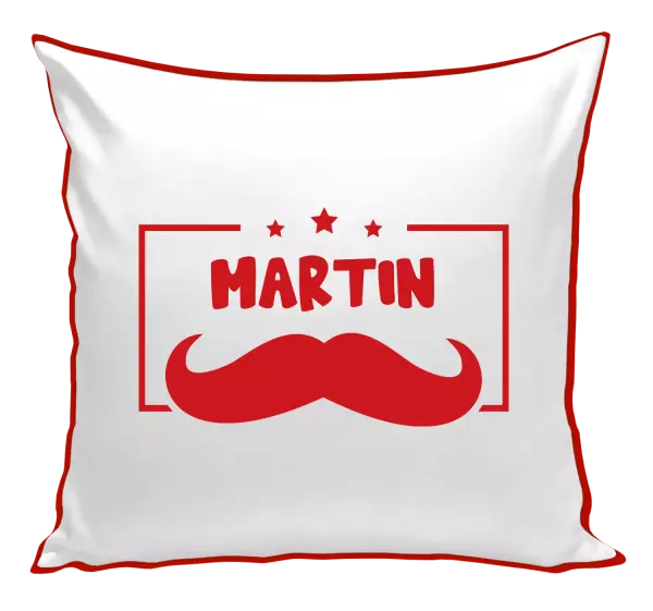 Polštář Knírek se jménem