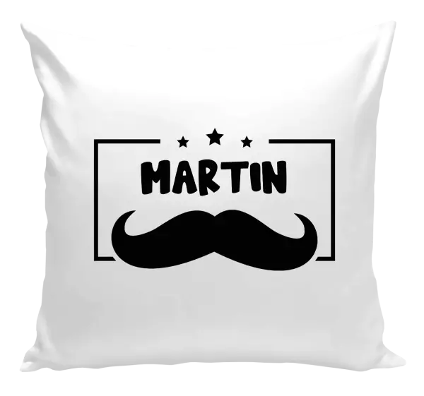 Polštář Knírek se jménem