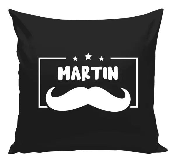 Polštář Knírek se jménem