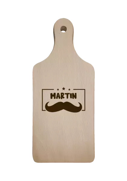 Prkénko Knírek se jménem