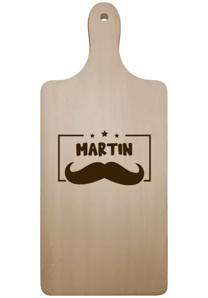 Prkénko Knírek se jménem