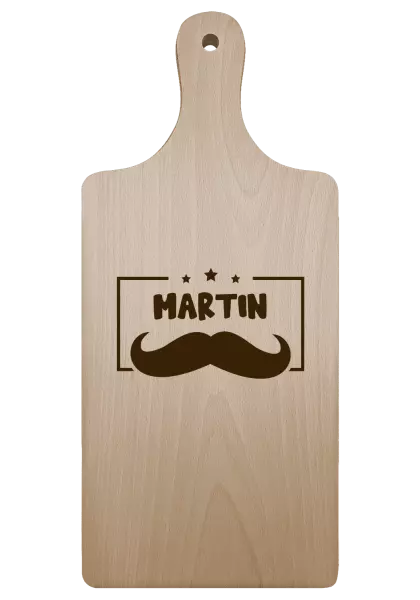 Prkénko Knírek se jménem