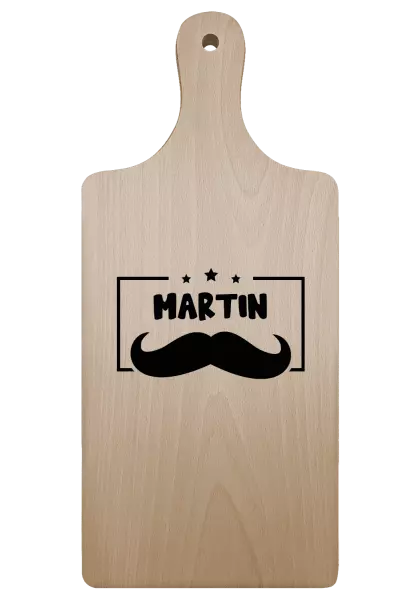 Prkénko Knírek se jménem