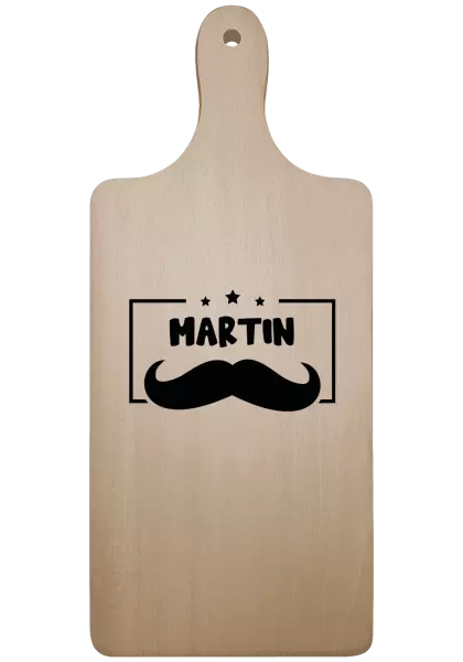 Prkénko Knírek se jménem