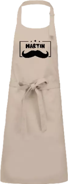 Zástěra Knírek se jménem