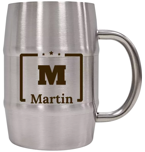 Nerezový chladicí půllitr Jméno s iniciálou