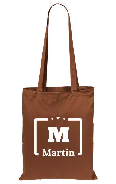 Látková taška Jméno s iniciálou