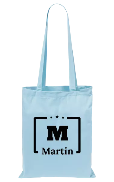 Látková taška Jméno s iniciálou