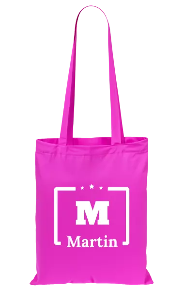 Látková taška Jméno s iniciálou