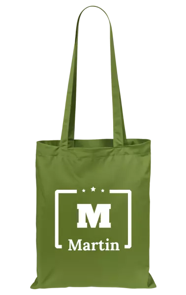Látková taška Jméno s iniciálou