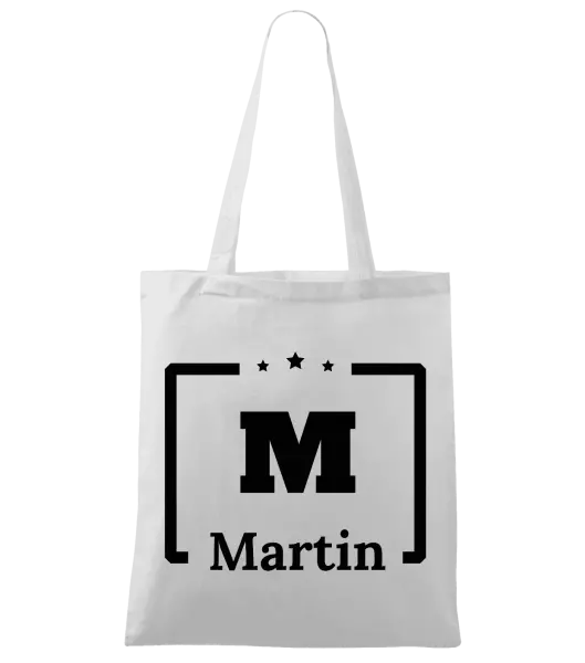 Látková taška Jméno s iniciálou