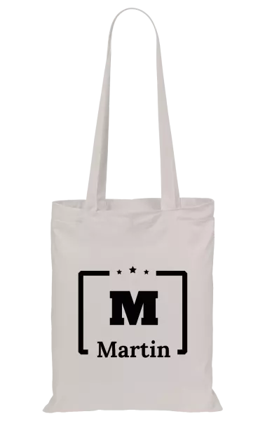 Látková taška Jméno s iniciálou