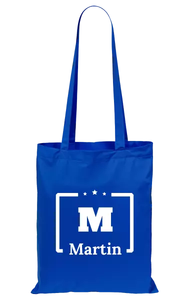 Látková taška Jméno s iniciálou