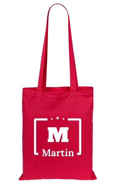 Látková taška Jméno s iniciálou