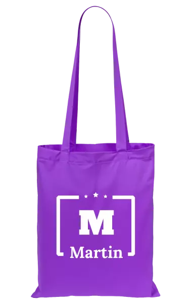 Látková taška Jméno s iniciálou