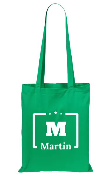 Látková taška Jméno s iniciálou