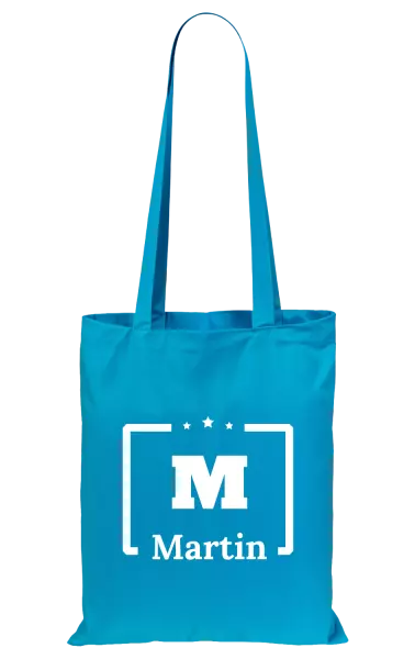 Látková taška Jméno s iniciálou