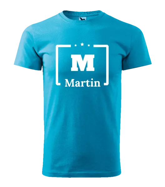 Pánské tričko Jméno s iniciálou