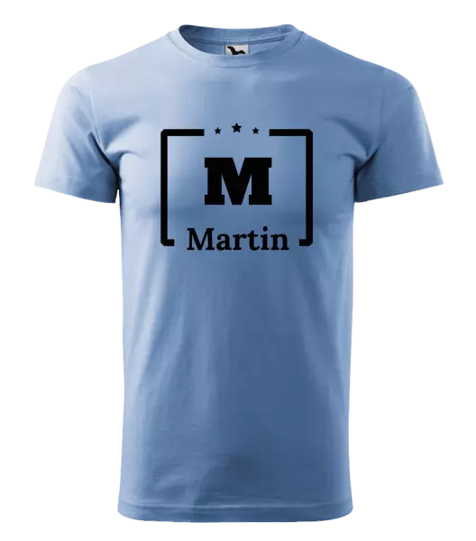 Pánské tričko Jméno s iniciálou