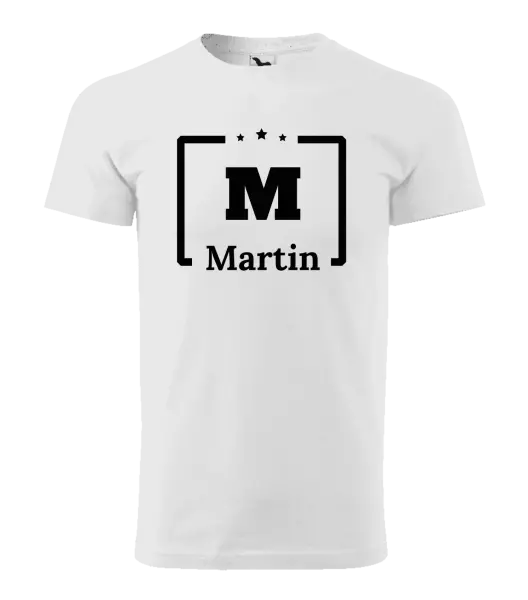 Pánské tričko Jméno s iniciálou