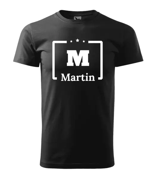 Pánské tričko Jméno s iniciálou