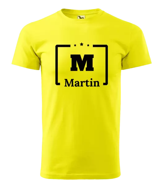 Pánské tričko Jméno s iniciálou