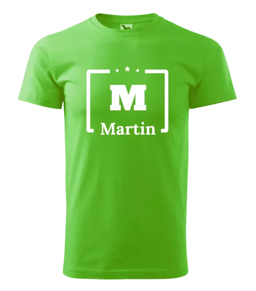 Pánské tričko Jméno s iniciálou