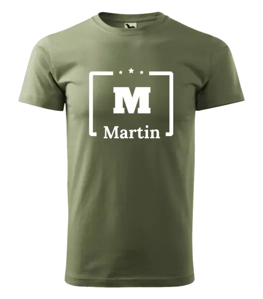 Pánské tričko Jméno s iniciálou